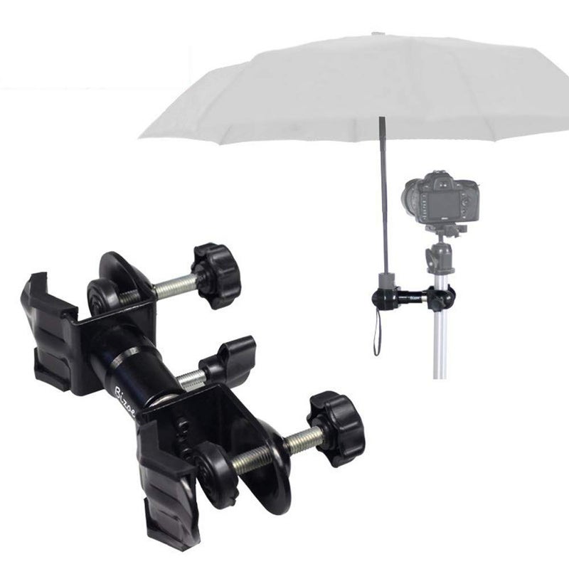 Hooshion Umbrella Chair Clamp for Cameras, Black, Tripod Mount - Image 1